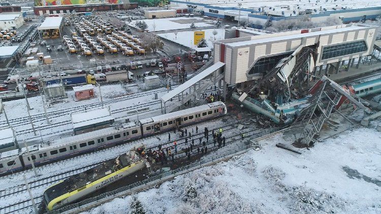 Tren kazası ve tablo